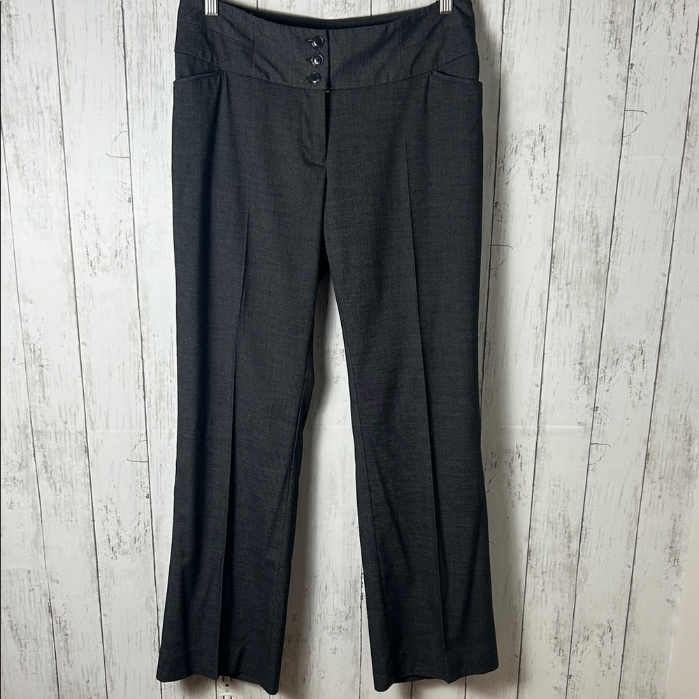 Ricki's Charcoal Gray Flare Pants women’s  size 8 business office corporate